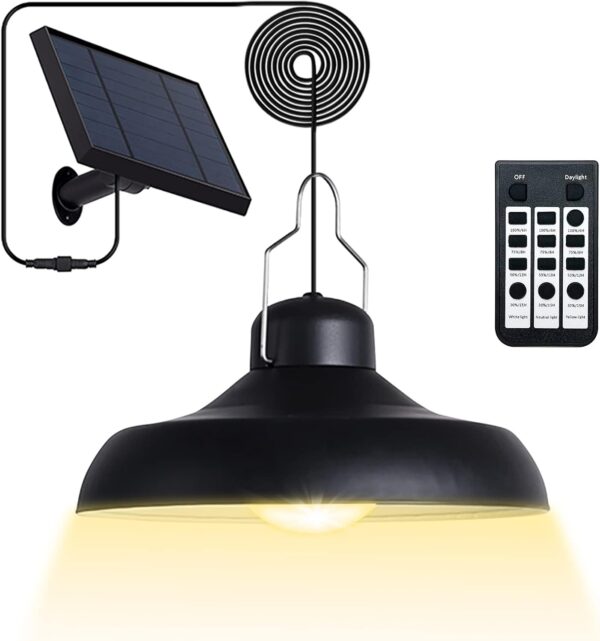 Lámpara Colgante Solar para Exteriores e Interiores
