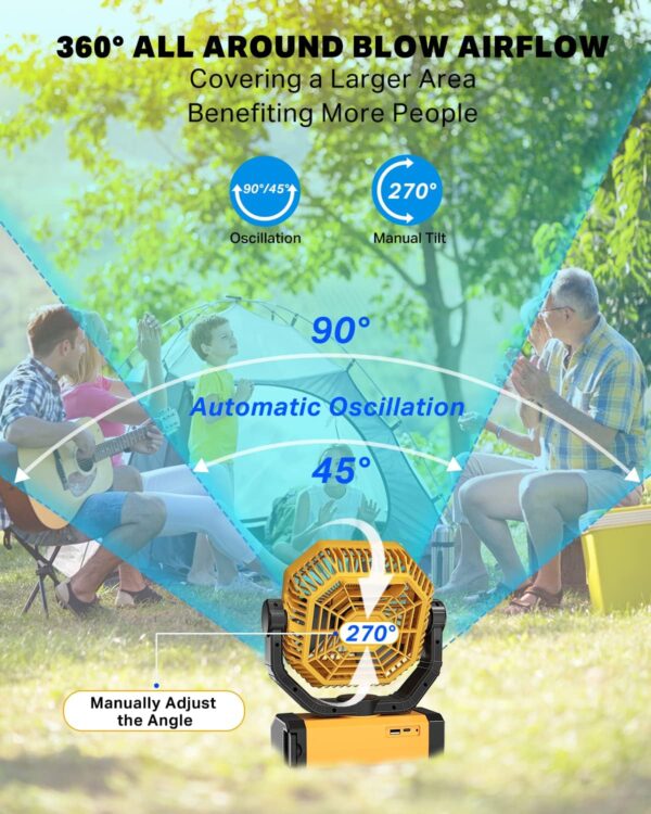Ventilador recargable 70 hrs - Imagen 2